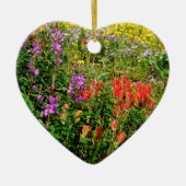 Rocky Mountain Wildbloemen Keramisch Ornament (Voorkant)