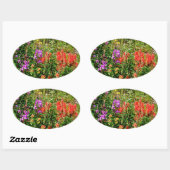 Rocky Mountain Wildbloemen Ovale Sticker (Vel)