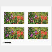 Rocky Mountain Wildbloemen Rechthoekige Sticker (Vel)