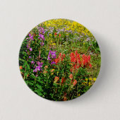 Rocky Mountain Wildbloemen Ronde Button 5,7 Cm (Voorkant)