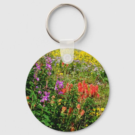 Rocky Mountain Wildbloemen Sleutelhanger (Voorkant)