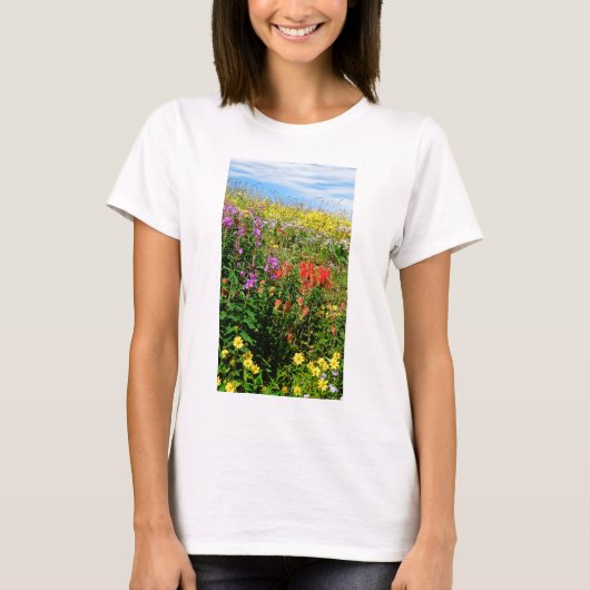 Rocky Mountain Wildbloemen T-shirt (Voorkant)