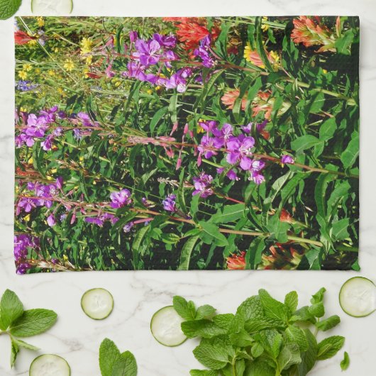 Rocky Mountain Wildbloemen Theedoek (Gevouwen)