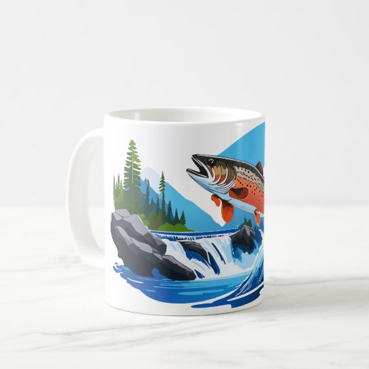 Rocky Mountain Wilde Forelstrom Koffiemok (Voorkant links)