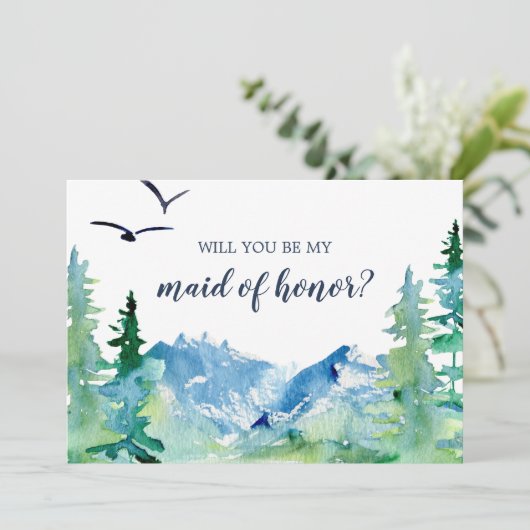 Rocky Mountain zal je zijn als mijn dienstmeisje v Kaart (Staand voorkant)