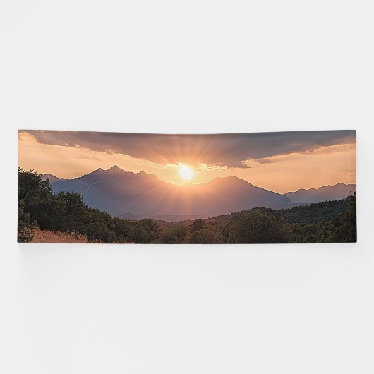 Rocky Mountain zonsopgang  Spandoek (Horizontaal)
