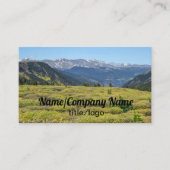 Rocky Mountains aangepaste visitekaartje foto kuns (Voorkant)