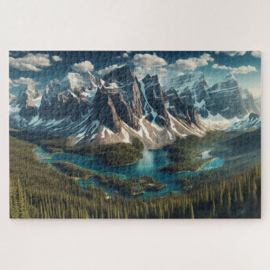 Rocky Mountains - Adembenemend Schilderachtig land Legpuzzel (Horizontaal)