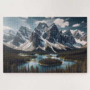 Rocky Mountains - Adembenemend Schilderachtig land Legpuzzel