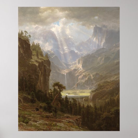 Rocky Mountains Albert Bierstadt Poster (Voorkant)