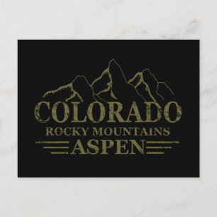Rocky Mountains Aspen Colorado Feestdagenkaart
