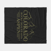 Rocky Mountains Aspen Colorado Fleece Deken (Voorkant (Horizontaal))