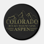 Rocky Mountains Aspen Colorado Magneet (Voorkant)