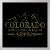 Rocky Mountains Aspen Colorado Poster (Voorkant)
