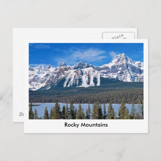 Rocky Mountains Briefkaart (Voorkant / Achterkant)
