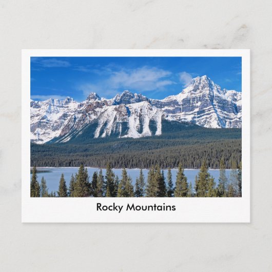 Rocky Mountains Briefkaart (Voorkant)