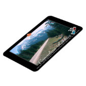 Rocky Mountains Canada 3D Red Cyan Anaglyph Foto Magneet (Linkerzijde)