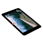 Rocky Mountains Canada 3D Red Cyan Anaglyph Foto Magneet (Rechterzijde)