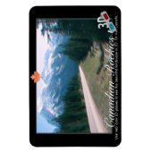 Rocky Mountains Canada 3D Red Cyan Anaglyph Foto Magneet (Verticaal)