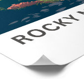 Rocky Mountains Canada Reisprint Poster (Hoek)