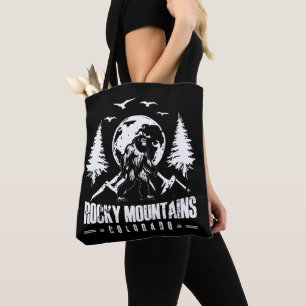Rocky Mountains Colorado Bigfoot Wandelen Tote Bag
