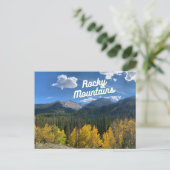 Rocky Mountains Colorado Briefkaart (Staand voorkant)