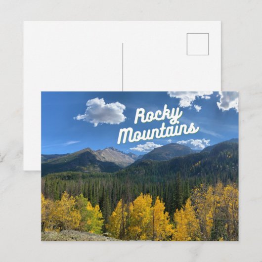 Rocky Mountains Colorado Briefkaart (Voorkant / Achterkant)