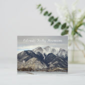 Rocky Mountains, Colorado Briefkaart (Staand voorkant)