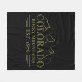 Rocky Mountains Colorado Fleece Deken (Voorkant (Horizontaal))
