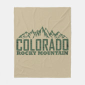 Rocky Mountains, Colorado Fleece Deken (Voorkant)