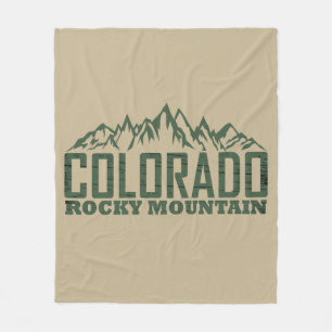 Rocky Mountains, Colorado Fleece Deken