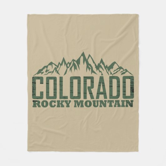 Rocky Mountains, Colorado Fleece Deken (Voorkant)
