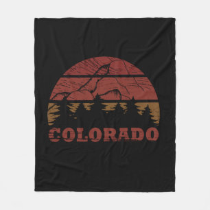Rocky Mountains Colorado Fleece Deken