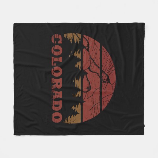 Rocky Mountains Colorado Fleece Deken (Voorkant (Horizontaal))
