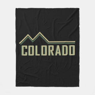 Rocky Mountains Colorado Fleece Deken