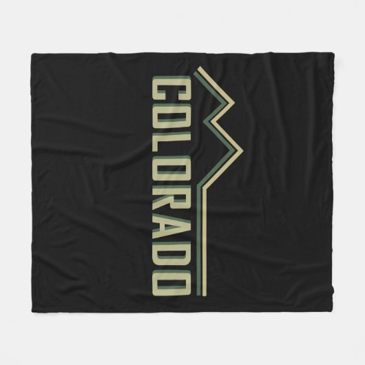 Rocky Mountains Colorado Fleece Deken (Voorkant (Horizontaal))