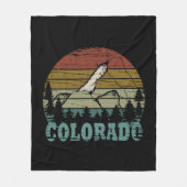 Rocky Mountains Colorado Fleece Deken (Voorkant)