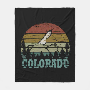Rocky Mountains Colorado Fleece Deken