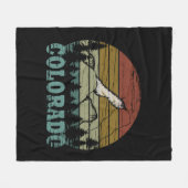 Rocky Mountains Colorado Fleece Deken (Voorkant (Horizontaal))