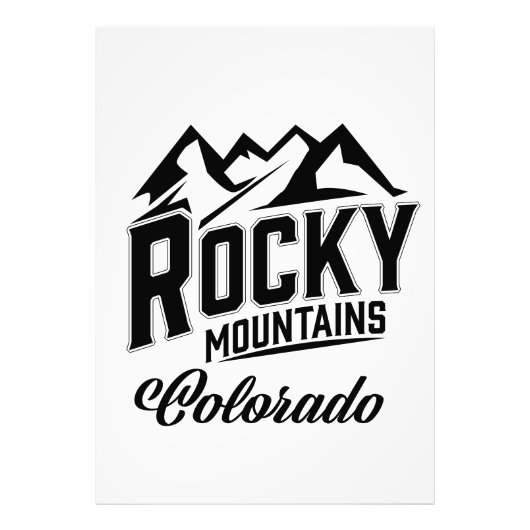 Rocky Mountains Colorado Foto Afdruk (Voorkant)