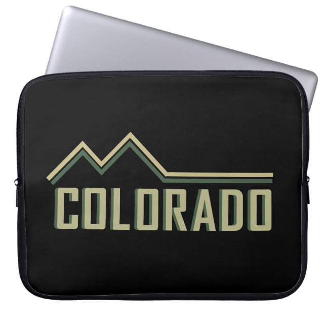 Rocky Mountains Colorado Laptop Sleeve (Voorkant)