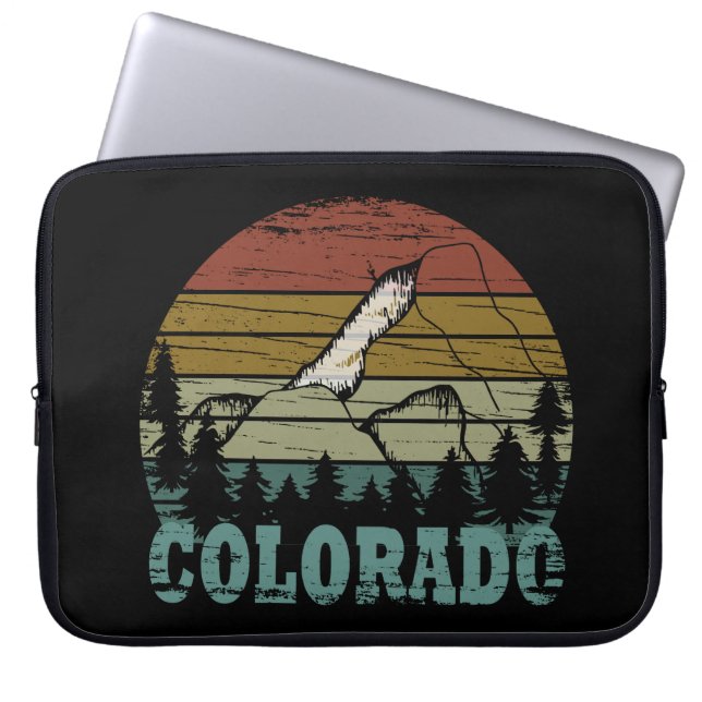 Rocky Mountains Colorado Laptop Sleeve (Voorkant)