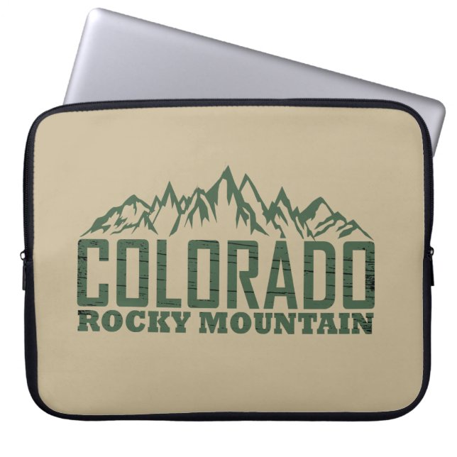 Rocky Mountains, Colorado Laptop Sleeve (Voorkant)