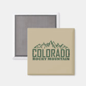 Rocky Mountains, Colorado Magneet (Voorkant / Achterkant)
