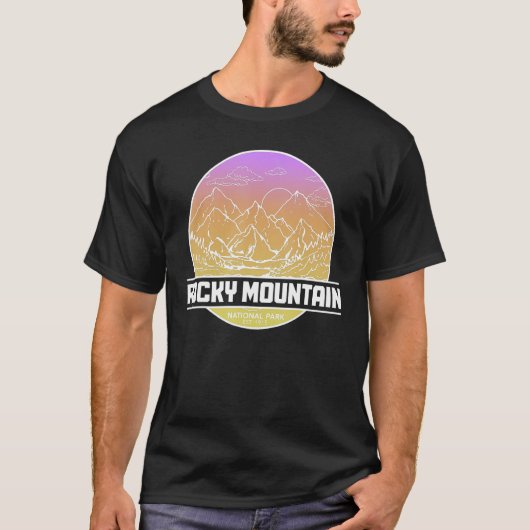 Rocky Mountains Colorado Nationaal Park Wandelen N T-shirt (Voorkant)