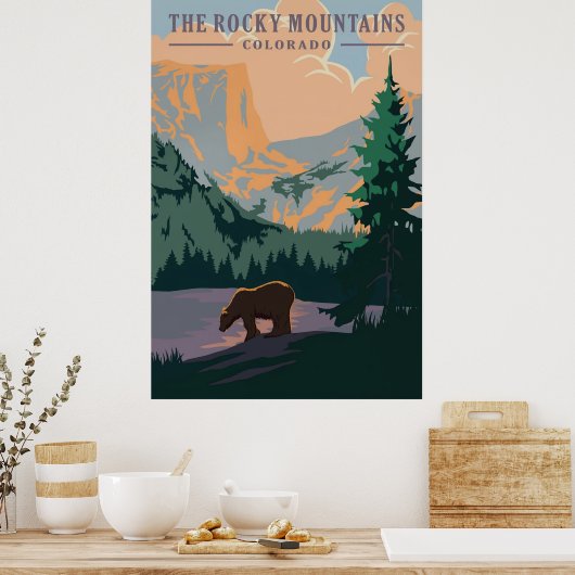 Rocky Mountains, Colorado Poster (Keuken)