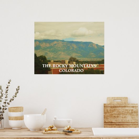 ROCKY MOUNTAINS, COLORADO poster (Keuken)