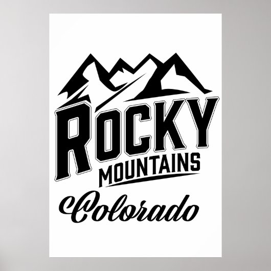 Rocky Mountains Colorado Poster (Voorkant)