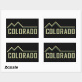 Rocky Mountains Colorado Rechthoekige Sticker (Vel)