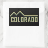 Rocky Mountains Colorado Rechthoekige Sticker (Tas)